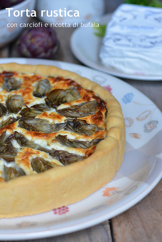 Torta Rustica Con Carciofi E Ricotta Di Bufala | Farina Lievito E Fantasia